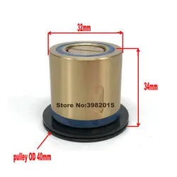 Wire Cut Ruby Guide Wheel Pulley Roller 607 OD32 * Length 34mm Waterproof Complete Assembly  for WEDM Wire Cutting Machine