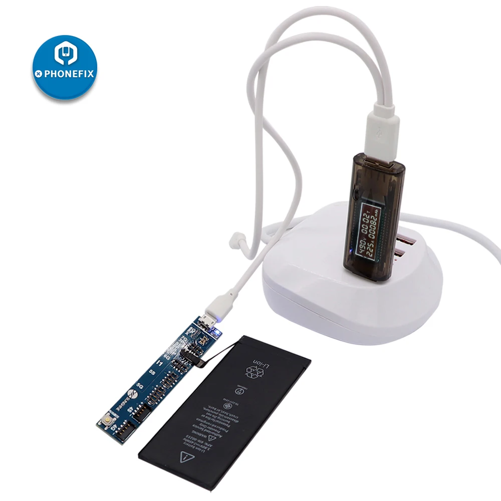 Placa de activación de batería de RL-909C con probador de pantalla Digital USB, carga rápida para iPhone 8/8 Plus/X/XR/XS/MAX, para teléfono Android