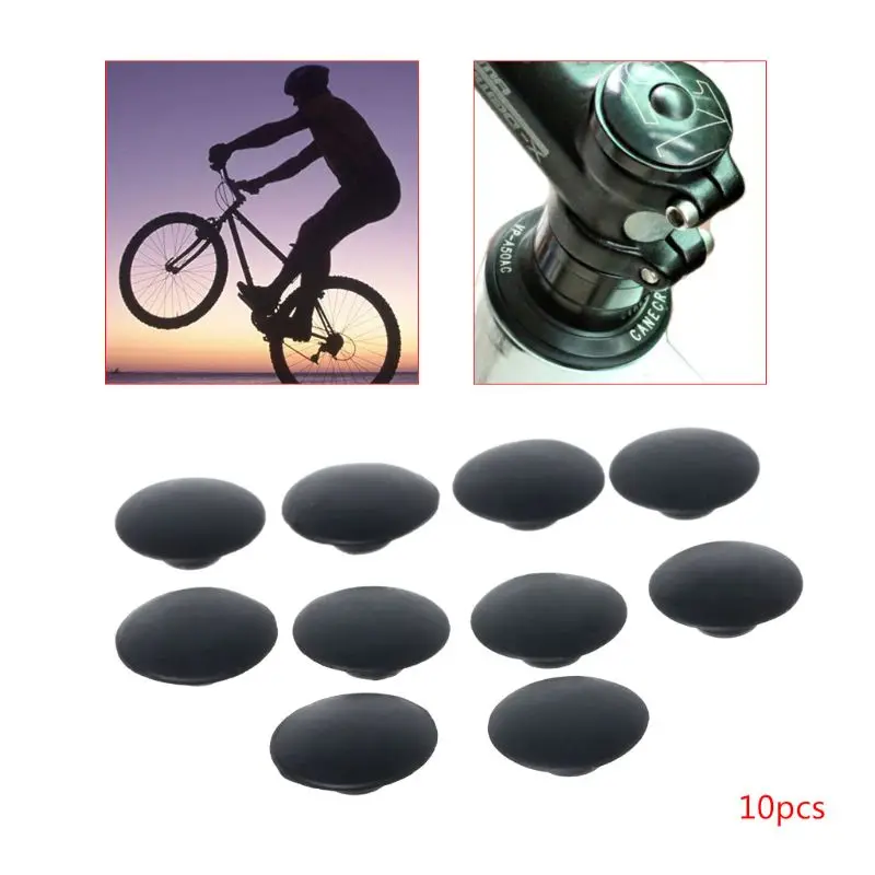 10pcs Bicycle Headset Cap Waterproof Dustproof M6 Screw MTB Bike Stem Top Cover