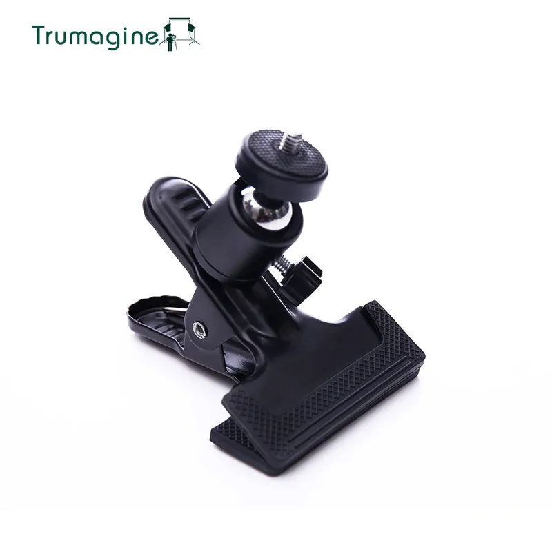 TRUMAGINE Black Strong Big Clip  1/4 Screw Head Can Be Rotate Professional photography Accessories