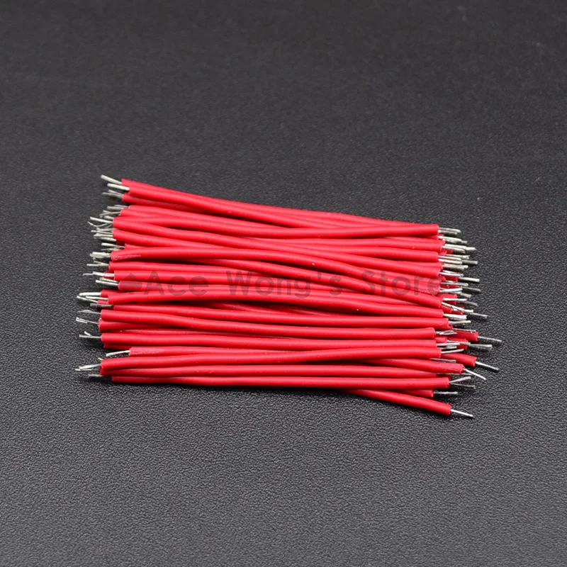 100PCS/LOT Tin-Plated Breadboard PCB Solder Cable 24AWG 5cm Fly Jumper Wire Cable Tin Conductor Wires 1007-24AWG Connector Wire