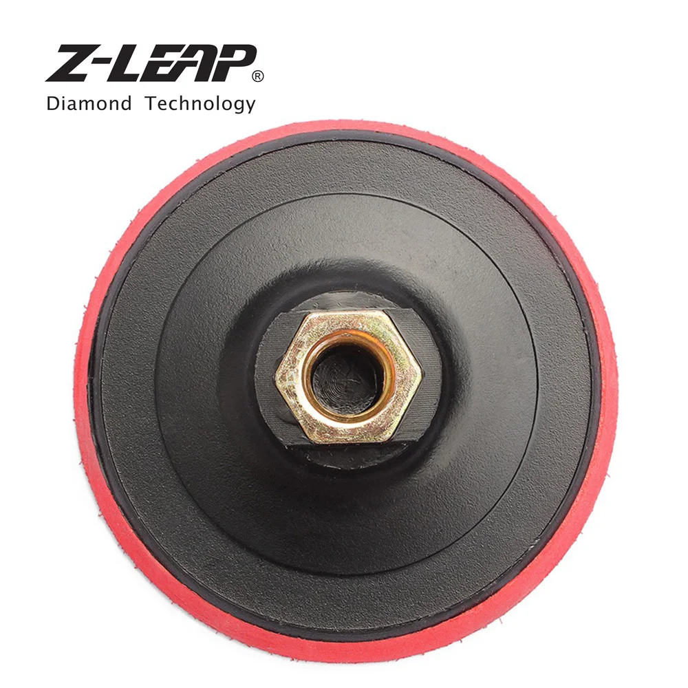 Z-LEAP 2 Pieces 4 Inch Polishing Backing Pads Plastic Foam Car Polishing Burnishing Grinders Backer Plate Buffing Holder