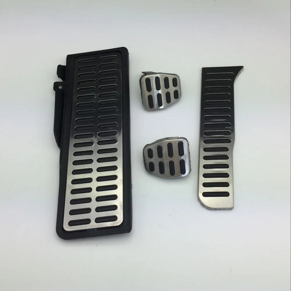 4 Pieces for VW Golf MK5 MK6 Octavia 2 Stainless Steel Manual Accelerator Brake Clutch Pedals Pedal Cover