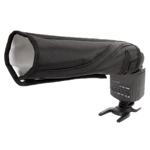 Reflector de luz de velocidad plegable Universal, Snoot sellado, Softbox difusor, doblador para SB900 SB600 430EX 580EX Flash Softbox