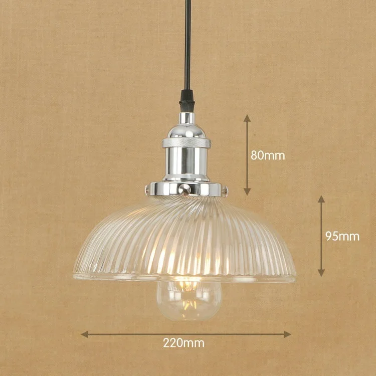 

IWHD Glass LED Hanging Lamp Style Loft Pendant Lights Home Ligting Fixtures Hanglamp Iron Kitchen Bedroom Vintage Retro Light