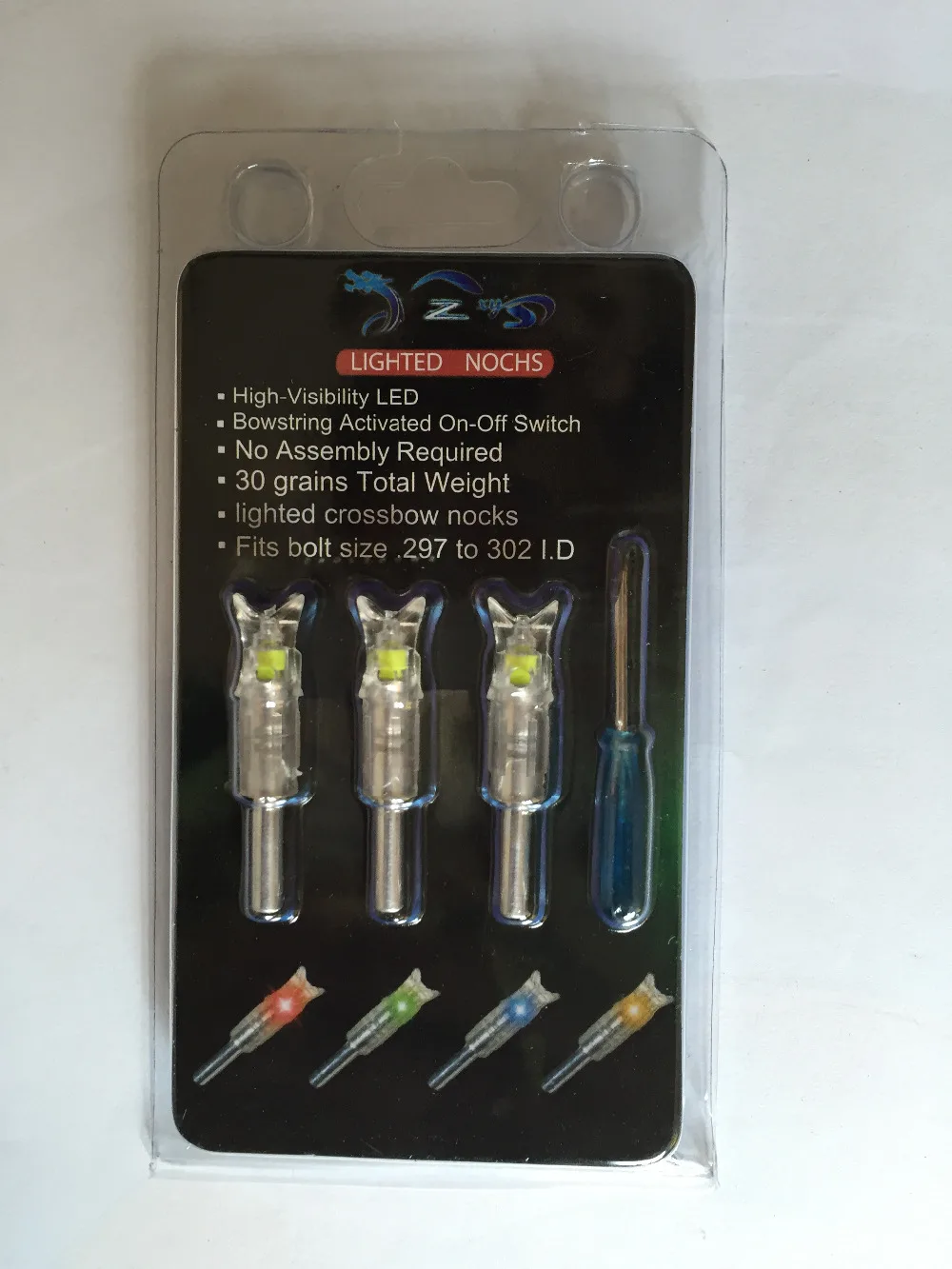 

3pcs Lighted Nock Crossbow bolts Nock yellow Led Lighted arrow Nock for ID7.6mm OD8.8mm crossbow hunting