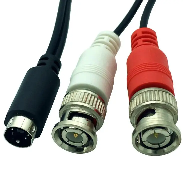 S-Video 4Pin Nam 'Y' cáp (4-Pin S-VHS Nam để Hai BNC Nam Kết Nối) 0.25 m