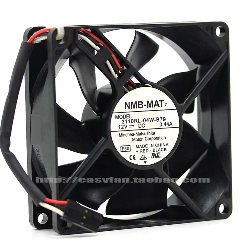 

Original 3110RL-04W-B79 8cm 8025 12V 0.44A 3-wire server chassis cooling fan