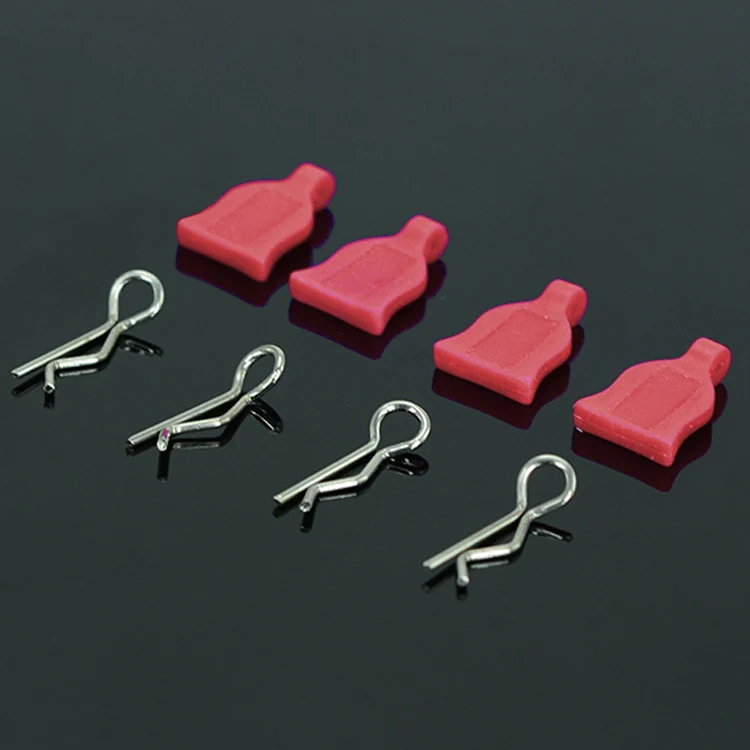 4pc/set 1/10 Clip R Pins Body Shell Easy to disassemble Silica gel for RC Hobby Model Car HPI HSP Traxxas Axial Kyosho Wltoys