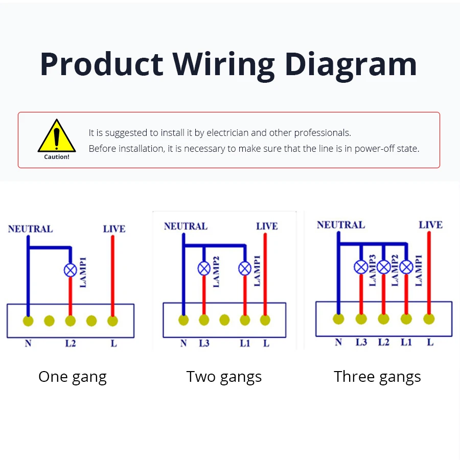 Zemismart-مفتاح wi-fi لجهاز Alexa ، Google Home ، TUYA Smart Life ، التحكم في ثلاثة عصابات ، مفتاح إضاءة SAA