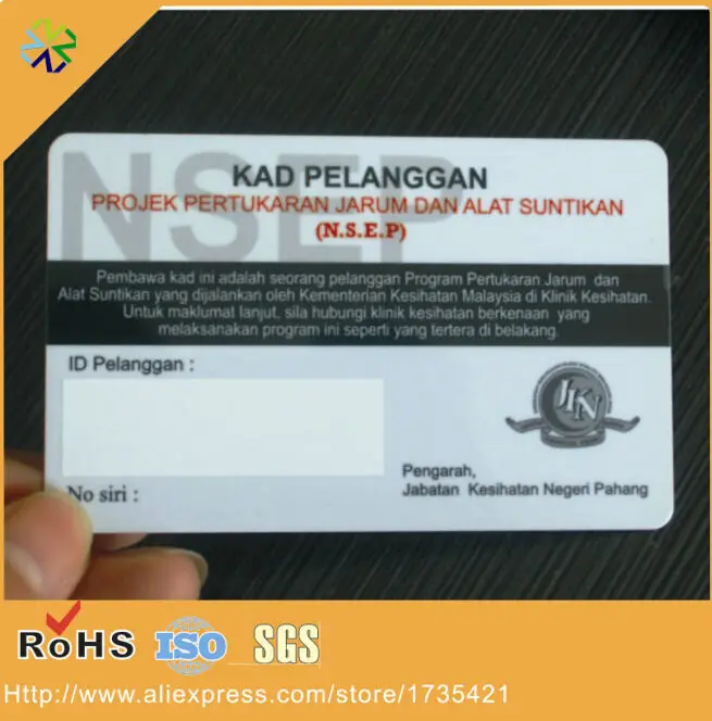 

1000pcs/lot 0.76mm thickness with white screen both side printing with matte effect transparent business card printing