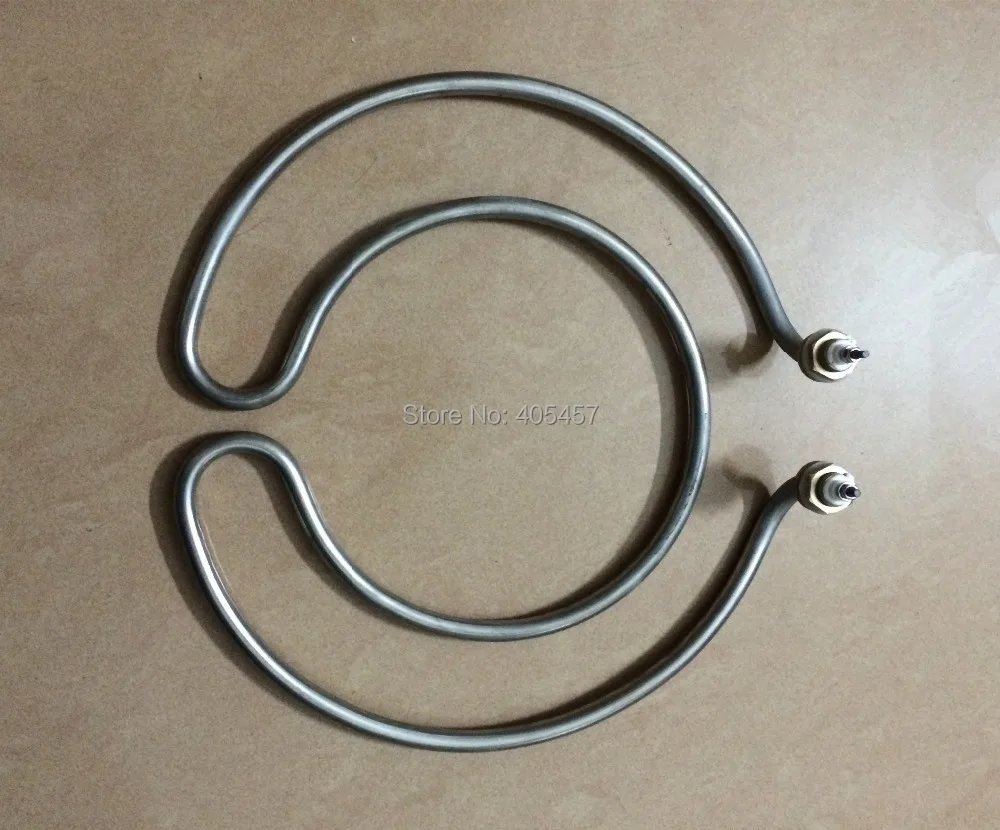 double circular liquid heating element,2-ring electric heat tube,electric pot heater pipe,two rings tubular element