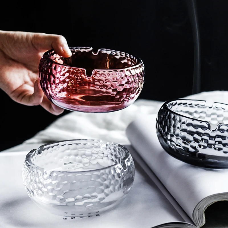 

Modern Circular Hammer Stripe Ashtray, Small Ashtray, Ashtray Decoration, Ash Tray, Home Gadgets, Gift, Smoking Tray, Fashion