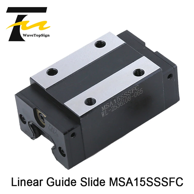 PMI Linear Guide Slide Carriage Block MSA15S MSA15SSSFC Slider High Accuracy No Noise use for Linear Rail CNC Diy Parts