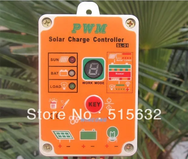 New Upgrade versionSolar Waterproof Solar Controller 12V24V10A support half-power lithium dimmable solar controller