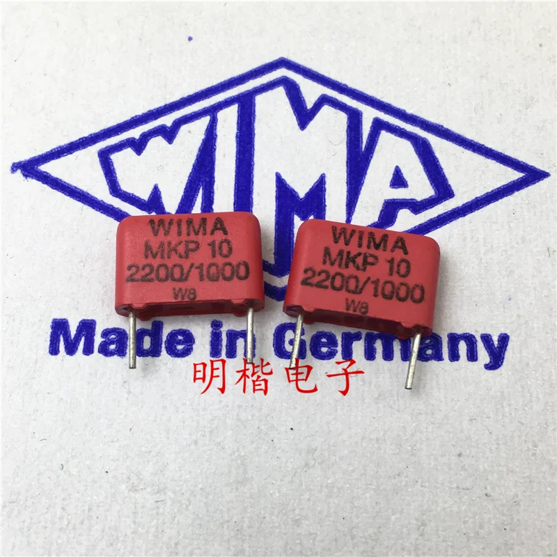 20pcs/50pcs WIMA MKP10 1000V 0.0022UF 222 2200PF capacitor pitch 10mm free shipping