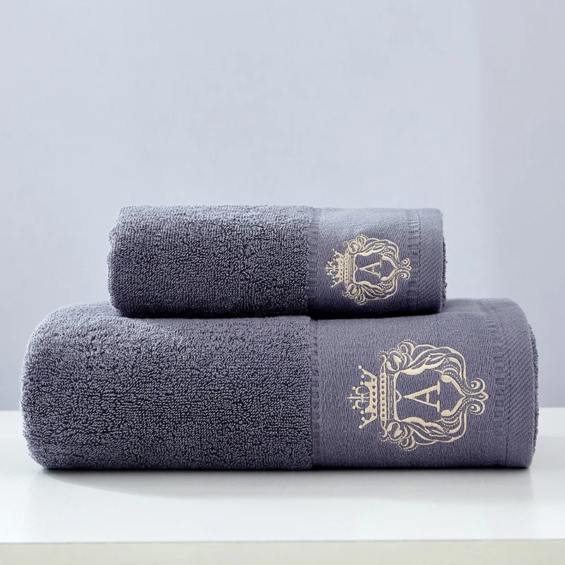 High-Grade Cotton Towel Set Bathtowel+Face Towel Set Soft Bath Face Towel Handtowel Bathroom Towel Sets