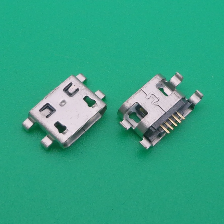 

50/100PCS Micro USB Mobile Charger Connector Jack Charging For ZTE V880 U880 N880S U802 U830 Lenovo A690 A690T S686 S680 S880