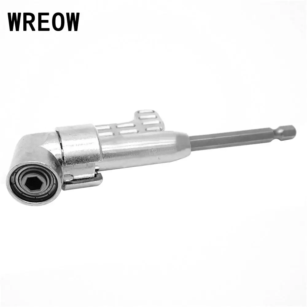 105 Degree Angle 1/4 Inch Hex Screwdriver Bit Holder Extension Socket Holder Adapter Attachment Electric Tool Driver