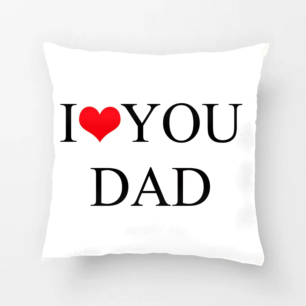 

I Love You Dad Pillow Case, Father Day Pillowcase, Custom Father Day Pillow Cover, Personalized Gift for Dad from son & daughter