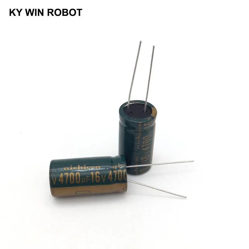 5 szt. Aluminiowy kondensator elektrolityczny 4700 uF 16 V 13 * 25 mm frekuensi tinggi Radialny kondensator elektrolityczny