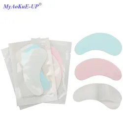 Parches de papel para pestañas, envolturas de pegatinas para puntas de ojos, extensión de pestañas, herramientas de maquillaje, 50 pares por paquete