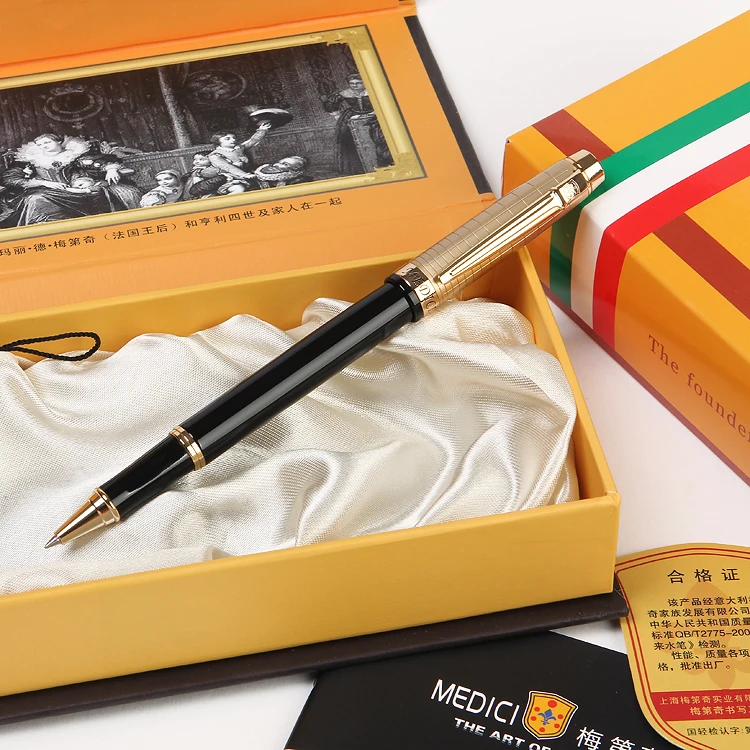 High-quality authentic plaid Medici pen roller pen gift pen for business gifts shipping