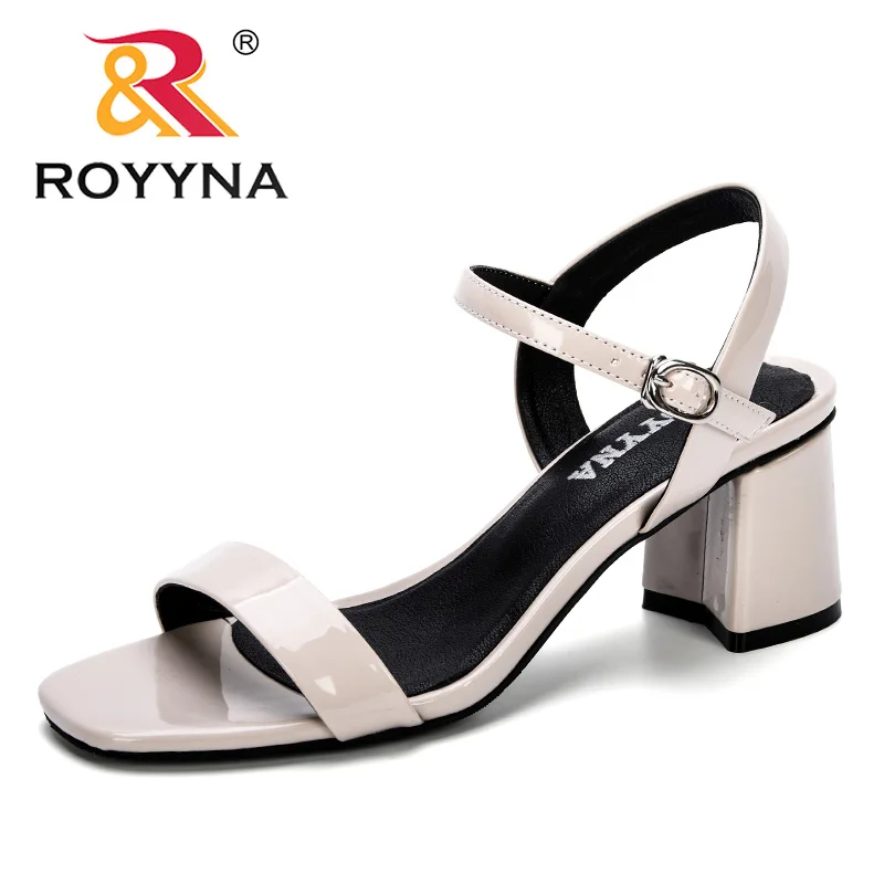 ROYYNA New Woman Sandals Comfy Summer Women Concise Open Toe Casual Shoes Woman Fashion Thick Bottom Wedges Sandal Feminimo