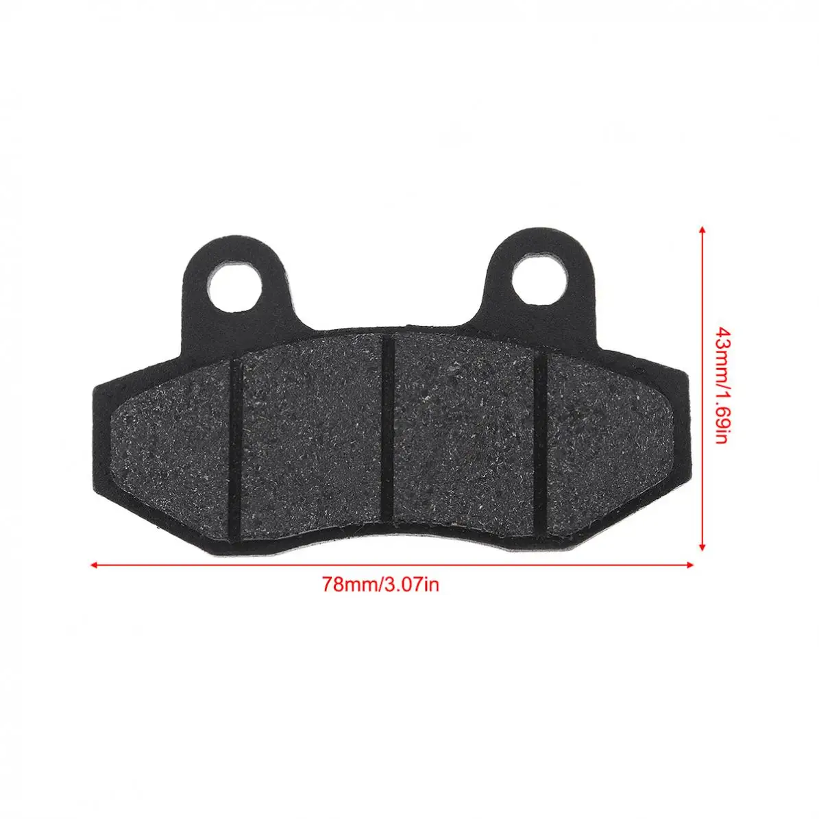 2 Pcs 2 Holes Semimetallic Motorcycle Disc Front Brake Pad Accessories for CBX100  ABS Princess Wuyang