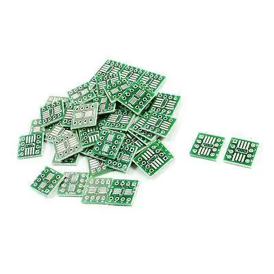 50Pcs SMT IC SOP8 0.65mm to DIP8 2.54mm PCB Adapter Converter