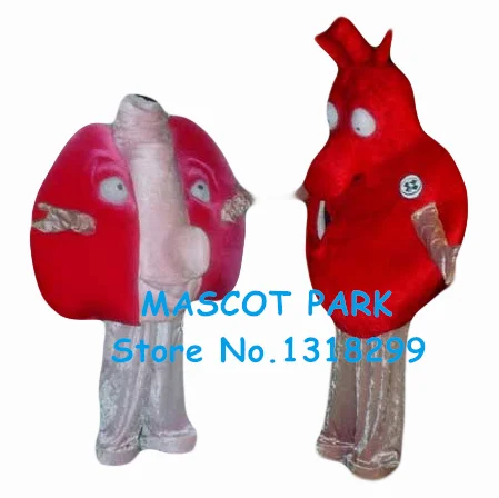 

1 pair heart and lung mascot costume cartoon hear and lung health advertising theme anime cosplay costumes carnival fancy dress