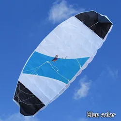 Outdoor Fun Sports 1.4m Power  Dual Line Stunt Parafoil Parachute Rainbow Sports Beach Kite For Beginner