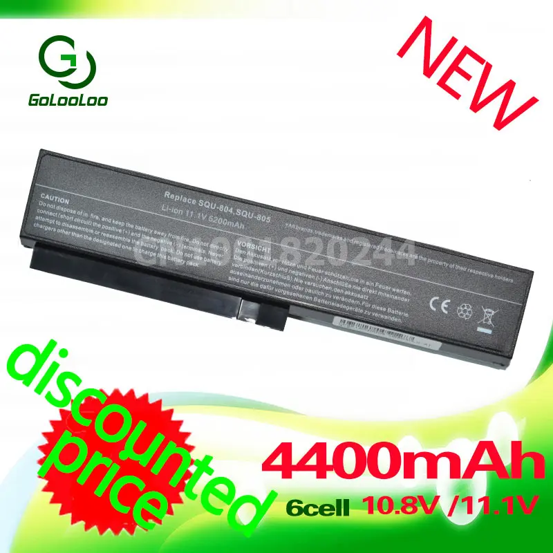 Golooloo Laptop Battery for LG R510 3UR18650-2-T0144 3UR18650-2-T0412 3UR18650-2-T0188 R410 R560 R580 Notebook Casper TW8 Series