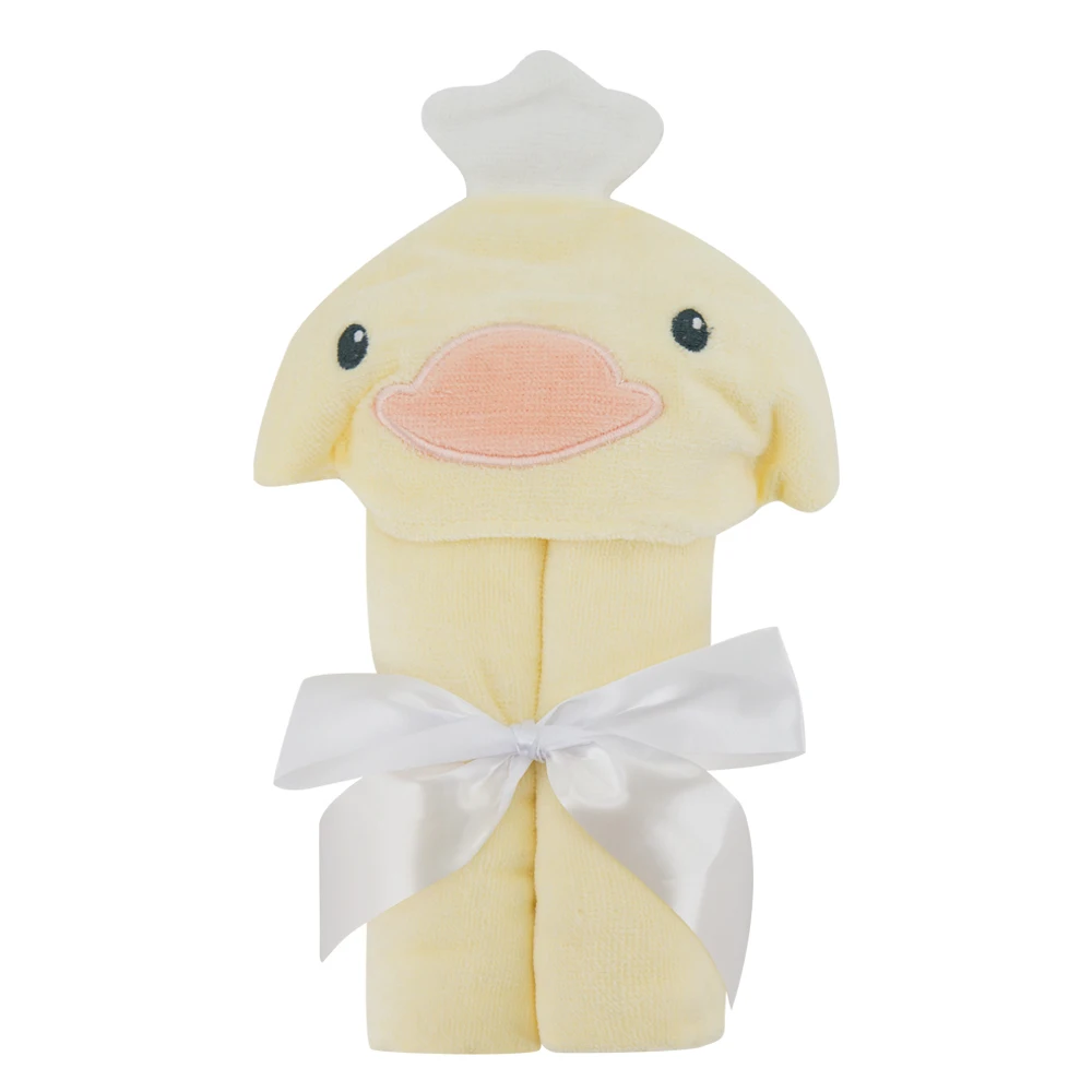 Kavaks Baby Bath Towel Yellow Duck Hooded Bathrobe Soft Baby Products 57*77cm Indoor Baby Wear