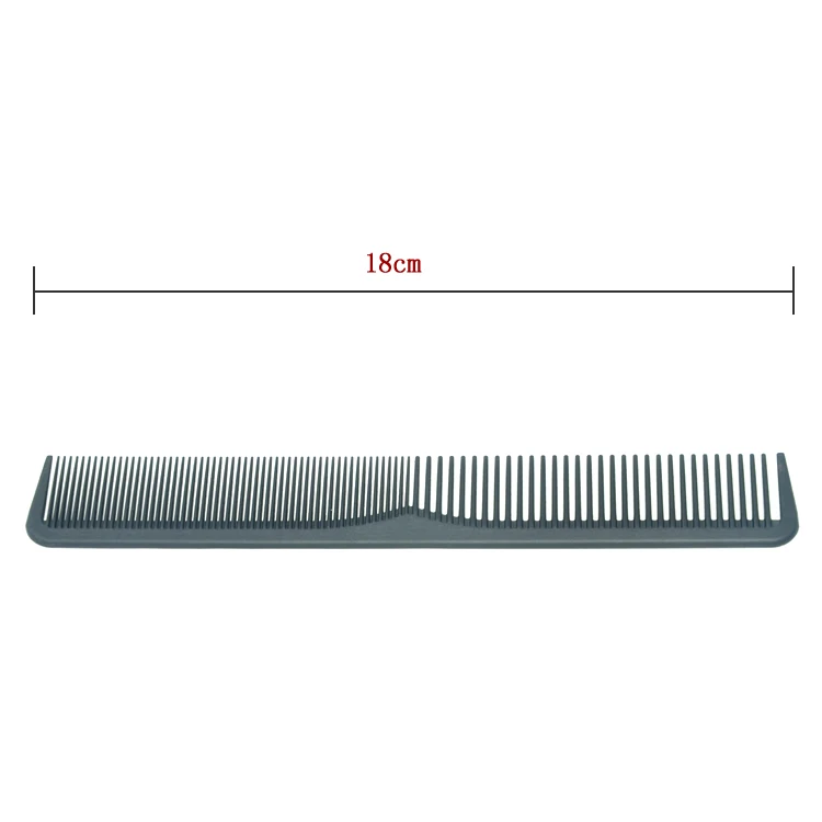 2PCS Hairdressing Hair Stylist Salon Combs Professional Barber Combs Anti Static Heat-resistant Carbon fiber Black Brush.LZN0028