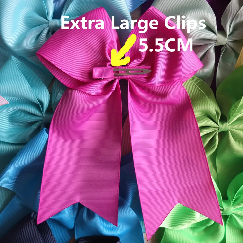 2 pcs 8 inch Hair Bow WITH Clips leading bow Large hairbow Hair clip Hairpins Holiday Dancing bows Girls Hair bow
