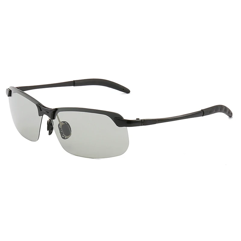 Psacss Quadrat Sonnenbrille Männer Photochrome Marke Designer Fahren Angeln Sonnenbrille männer Hohe Qualität Metall Rahmen Spiegel UV400