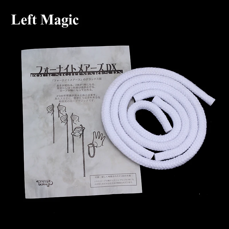 Tenyo Four Nightmare DX Rope Magic Tricks Long Short Rope Illusion trucos de Magia Magician Stage Gimmick Accessories Mentalism