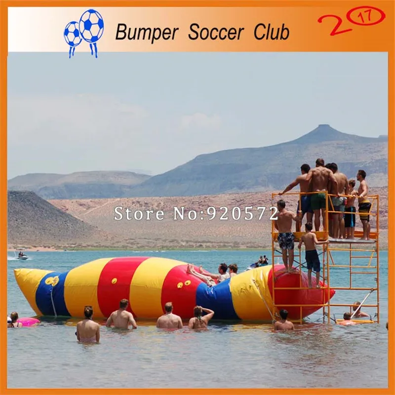 

Free Shipping! Free Pump ! 5x2m Water games inflatable water catapult blob Inflatable Blob Jumping water blob jump for sale