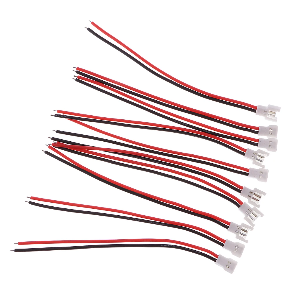 10PCS 3.7V Lipo Charging 51005 2 Pin Connector Male&Female with Wire for RC Toy