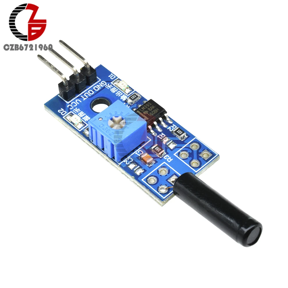 High Sensitivity DC 3V-5V Vibration Switch LM393 Vibration Sensor Switch Module Shock Switch for Arduino Fan Motor Auto Car