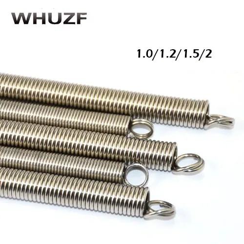 

Spring 2pcs High quality metal long extension springs 1.0/1.2/1.5/2mm wire diameter x (6-17)mm out diameter x 300mm length