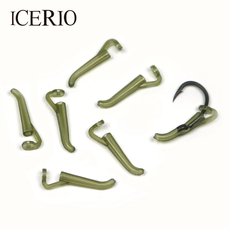 ICERIO 10pcs/pack Carp Fishing Pop-Up Hook Aligners D-Rig Aligner Hair Rigs Terminal Tackle