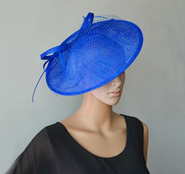 Wholesale NEW multiple color Big Sinamay women s hat fascinator hats kentucky derby wedding party AliExpress