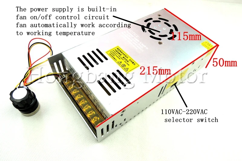 DC12-48V w 300 kw er11 cncスピンドルモーター,取り付けブラケット52mm,diy cnc用電源速度ガバナー