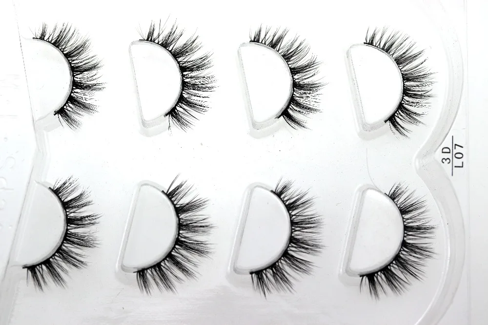 HBZGTLAD Sexy 100% Handmade 3D mink hair Beauty Thick Long False Mink Eyelashes Fake Eye Lashes Eyelash High Quality 07