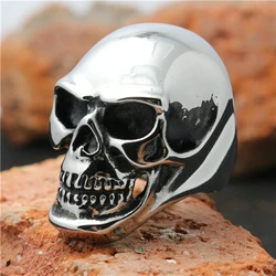 Size 6 to size 16 316L Stainless Steel Cool Big Skull Newest Design Ring