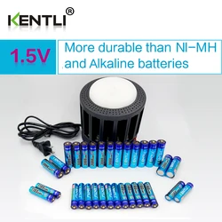 KENTLI aa and aaa batteries with charger free shipping 1 5v battery dropshipping battery rechargeable and battery for home