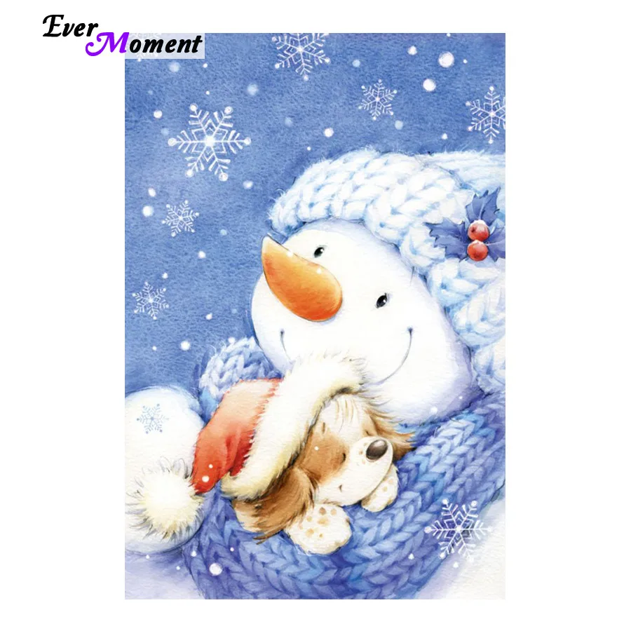 

NEW Christmas Series Snowman Dog Diamond Embroidery DIY Needlework Diamond Painting Cross Stitch 3D 5D Rhinestones Mosaic ASF417