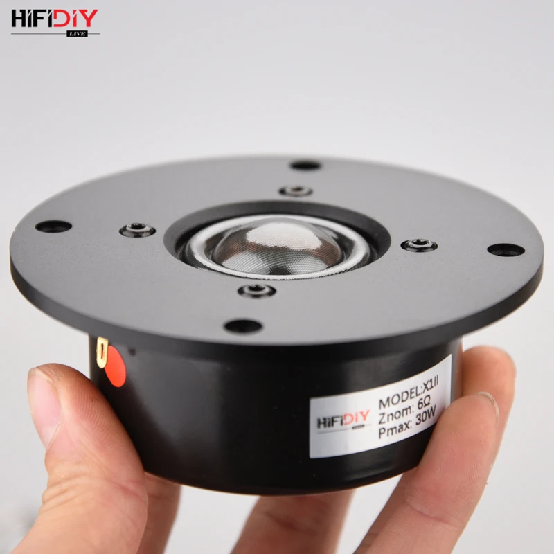 HIFIDIY LIVE X1IIS 4 inch 4.5 Tweeter Speaker Unit aluminum panel  transparent Silk membrane 6OHM30W Treble Loudspeaker 94~120mm